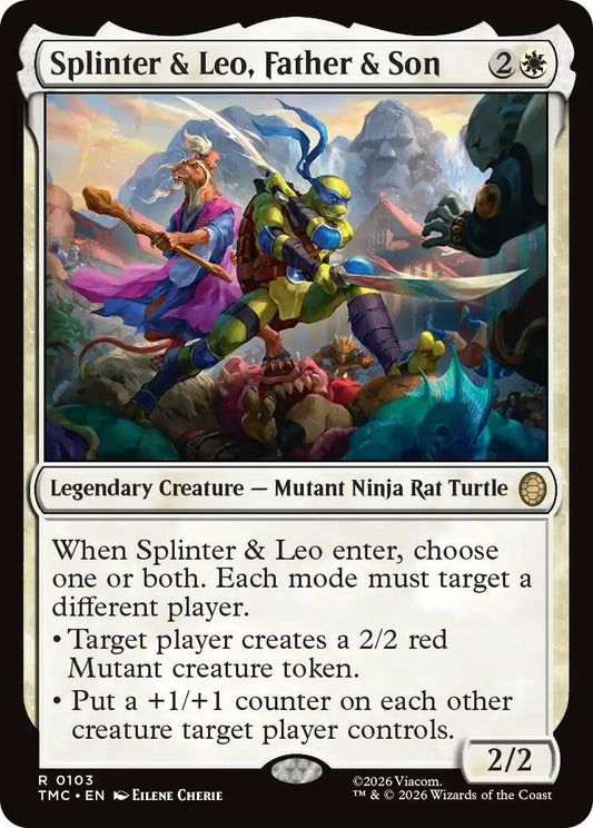 Image for Splinter & Leo, Father & Son (103) (Teenage Mutant Ninja Turtles) - Magic: The Gathering