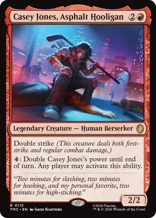 Image for Casey Jones, Asphalt Hooligan (115) (Teenage Mutant Ninja Turtles) - Magic: The Gathering