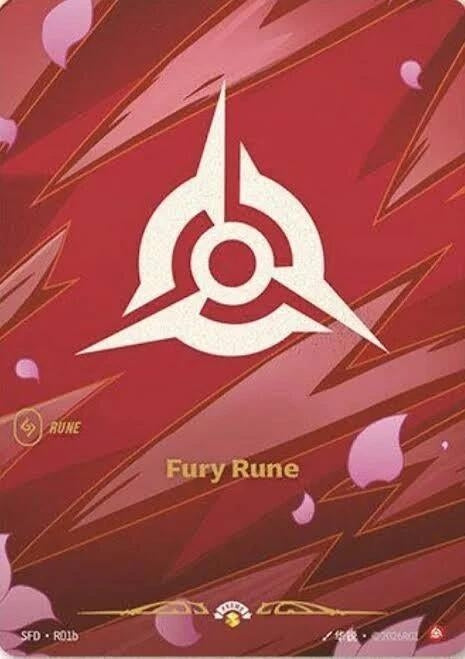 Image for Fury Rune (R01b) (R01b) (Spiritforged) (SFD) - Riftbound: League of Legends Trading Card Game