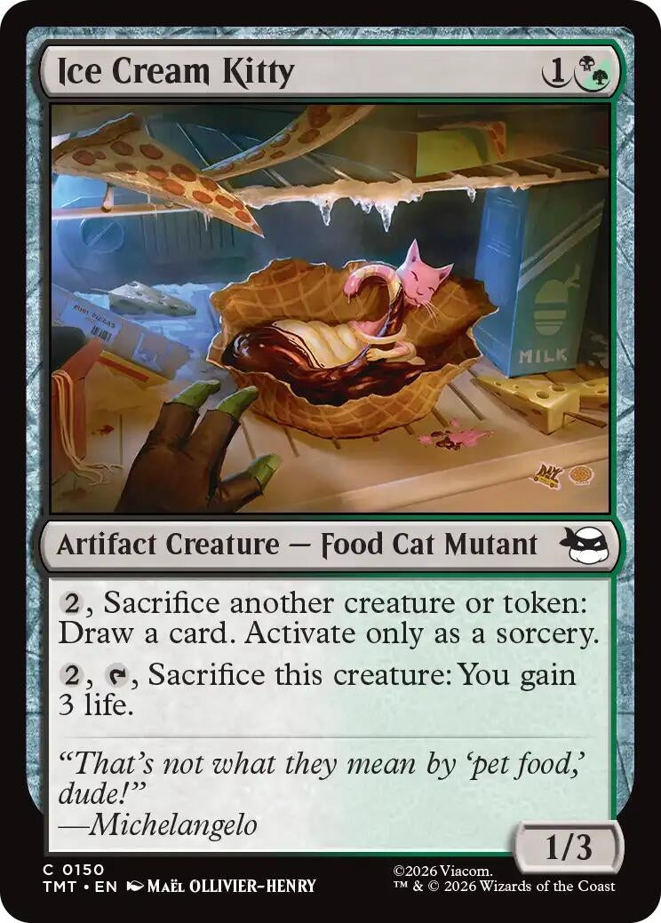 Image for Ice Cream Kitty (150) (Teenage Mutant Ninja Turtles) - Magic: The Gathering