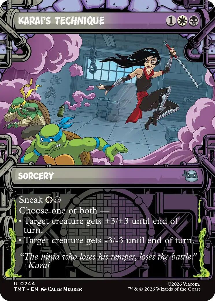 Image for Karai's Technique (Showcase) (244) (Teenage Mutant Ninja Turtles) - Magic: The Gathering