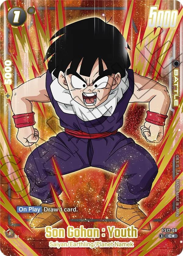 Image for Son Gohan : Youth - FS12-08 (Gold) (FS12-08) (Starter Deck EX: The Beat of Ki) - Dragon Ball Super: Fusion World