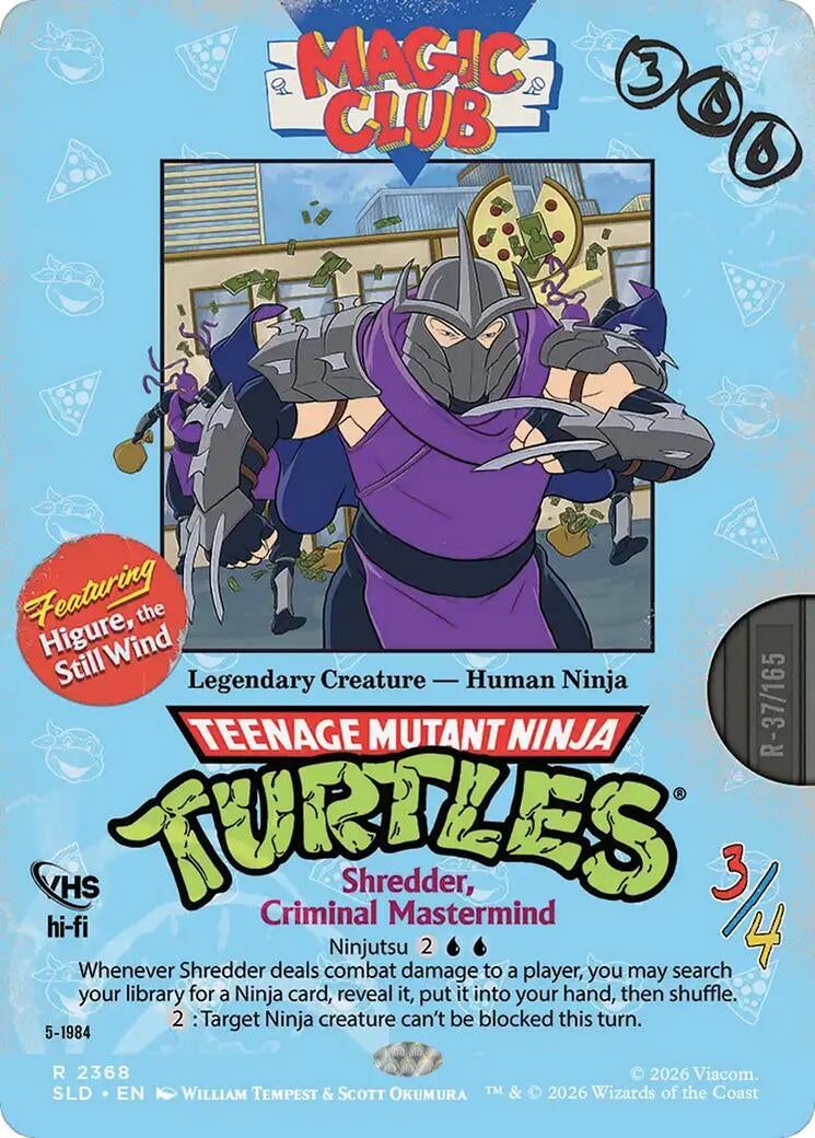Image for Shredder, Criminal Mastermind - Higure, the Still Wind (2368) (Secret Lair Drop Series) (SLD) - Magic: The Gathering