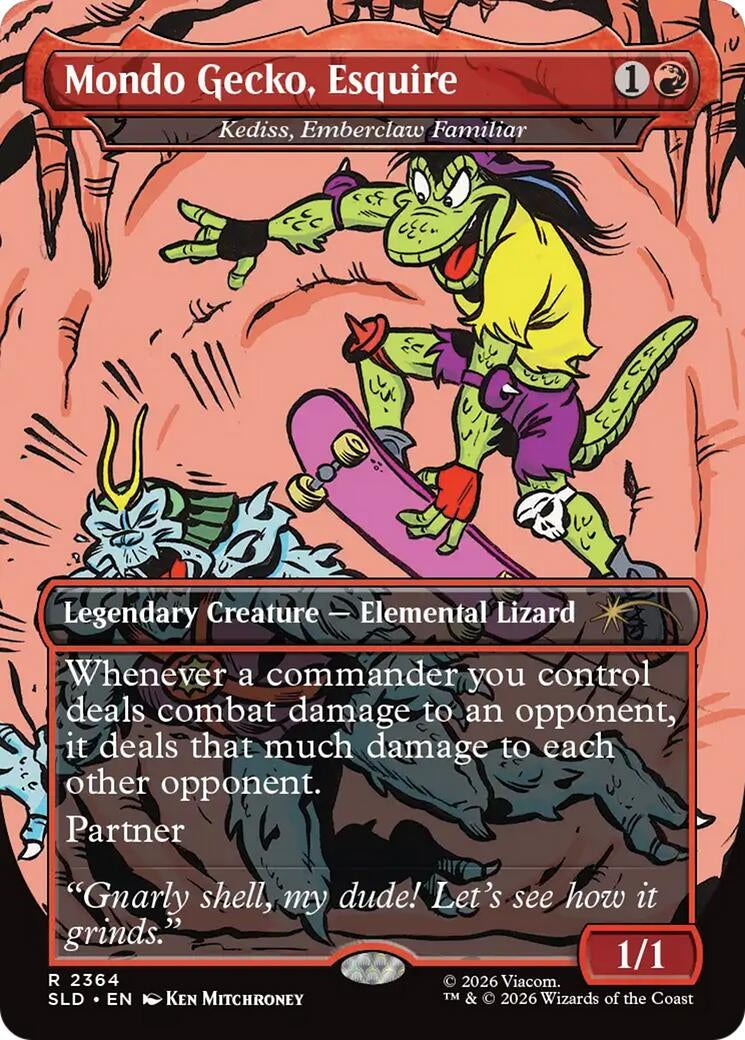 Image for Mondo Gecko, Esquire - Kediss, Emberclaw Familiar (2364) (Secret Lair Drop Series) (SLD) - Magic: The Gathering