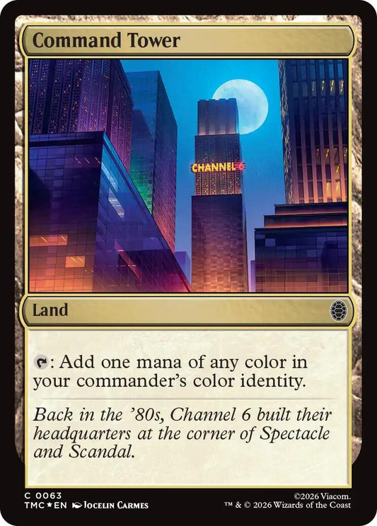 Image for Command Tower (Surge Foil) (63) (Teenage Mutant Ninja Turtles) - Magic: The Gathering