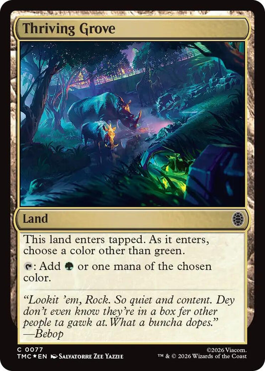 Image for Thriving Grove (Surge Foil) (77) (Teenage Mutant Ninja Turtles) - Magic: The Gathering