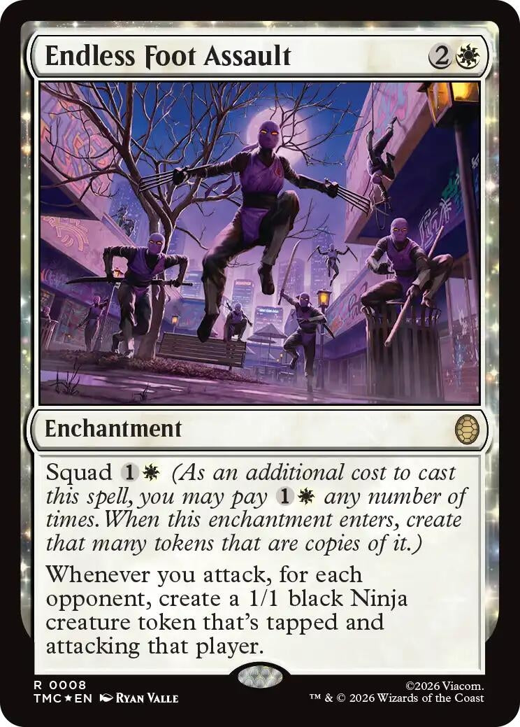 Image for Endless Foot Assault (Surge Foil) (8) (Teenage Mutant Ninja Turtles) - Magic: The Gathering
