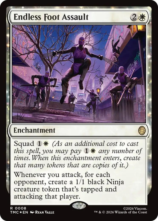 Image for Endless Foot Assault (Surge Foil) (8) (Teenage Mutant Ninja Turtles) - Magic: The Gathering