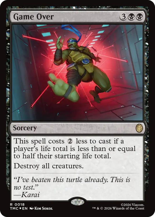 Image for Game Over (Surge Foil) (18) (Teenage Mutant Ninja Turtles) - Magic: The Gathering