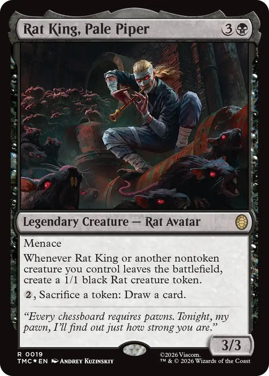 Image for Rat King, Pale Piper (Surge Foil) (19) (Teenage Mutant Ninja Turtles) - Magic: The Gathering