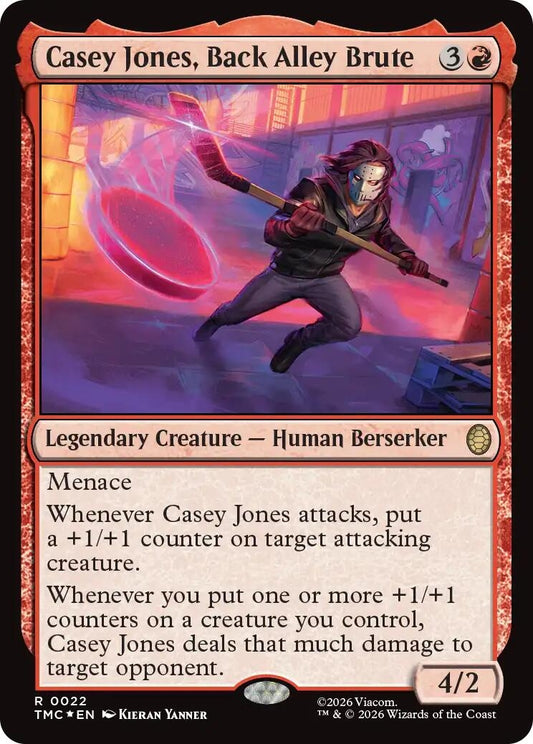 Image for Casey Jones, Back Alley Brute (Surge Foil) (22) (Teenage Mutant Ninja Turtles) - Magic: The Gathering