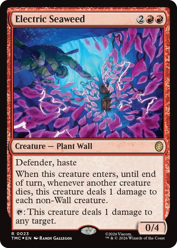 Image for Electric Seaweed (Surge Foil) (23) (Teenage Mutant Ninja Turtles) - Magic: The Gathering