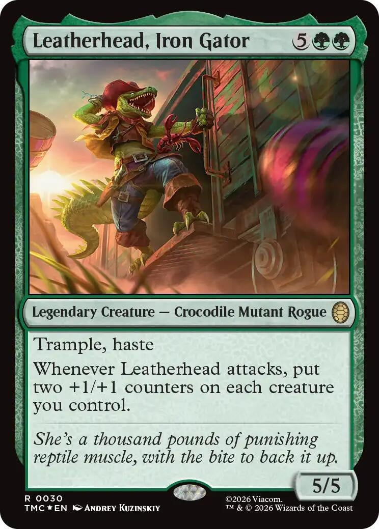 Image for Leatherhead, Iron Gator (Surge Foil) (30) (Teenage Mutant Ninja Turtles) - Magic: The Gathering