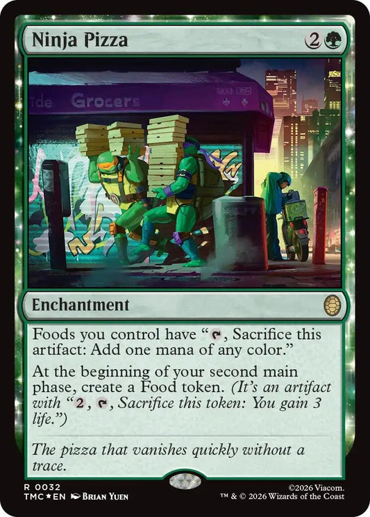 Image for Ninja Pizza (Surge Foil) (32) (Teenage Mutant Ninja Turtles) - Magic: The Gathering