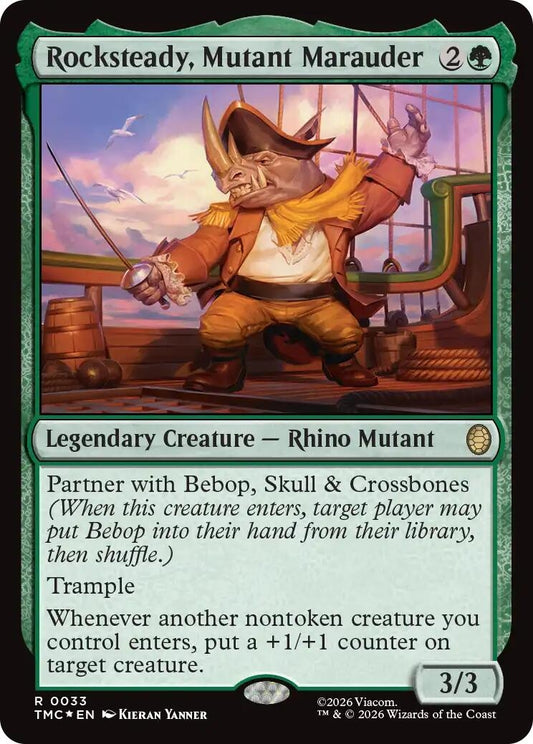 Image for Rocksteady, Mutant Marauder (Surge Foil) (33) (Teenage Mutant Ninja Turtles) - Magic: The Gathering