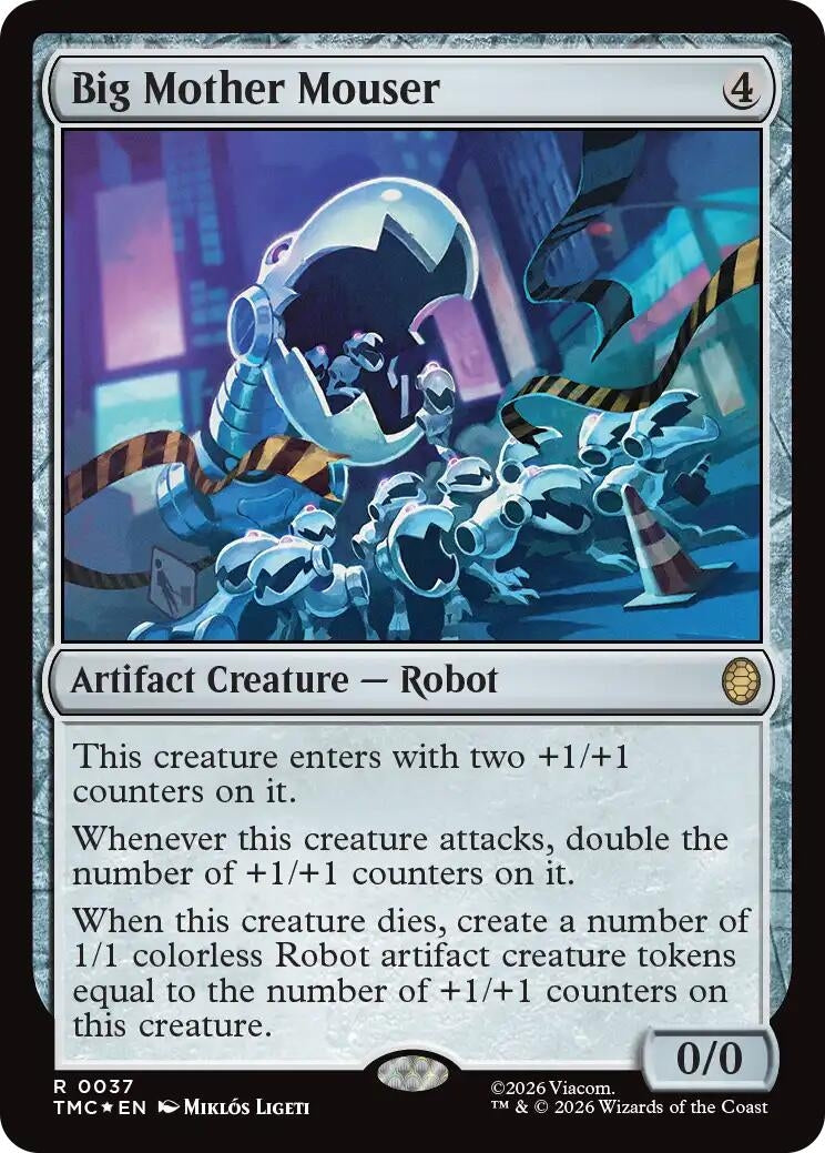 Image for Big Mother Mouser (Surge Foil) (37) (Teenage Mutant Ninja Turtles) - Magic: The Gathering
