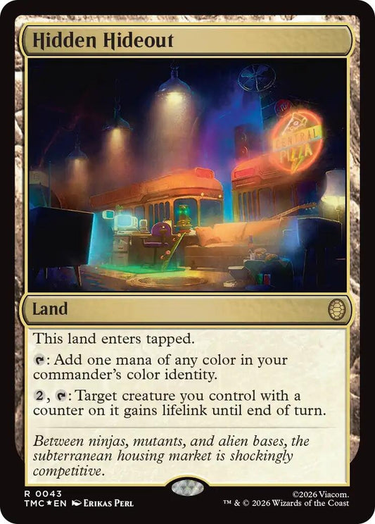 Image for Hidden Hideout (Surge Foil) (43) (Teenage Mutant Ninja Turtles) - Magic: The Gathering