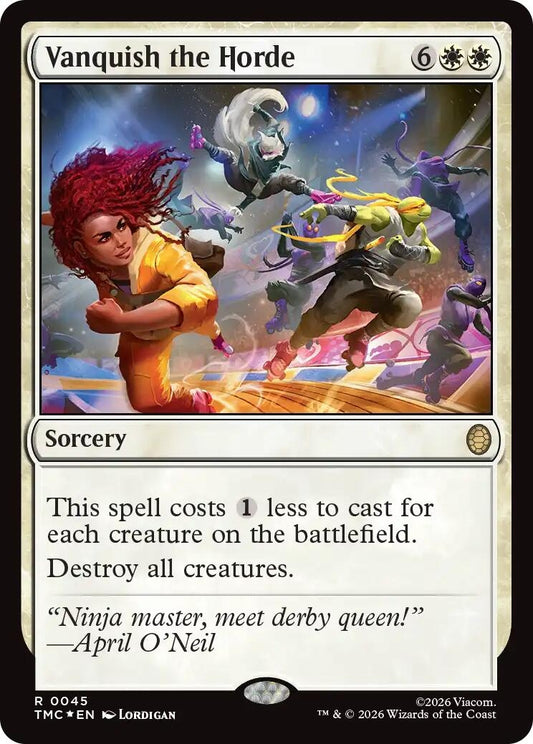 Image for Vanquish the Horde (Surge Foil) (45) (Teenage Mutant Ninja Turtles) - Magic: The Gathering