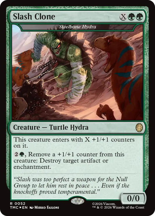 Image for Slash Clone - Steelbane Hydra (Surge Foil) (52) (Teenage Mutant Ninja Turtles) - Magic: The Gathering