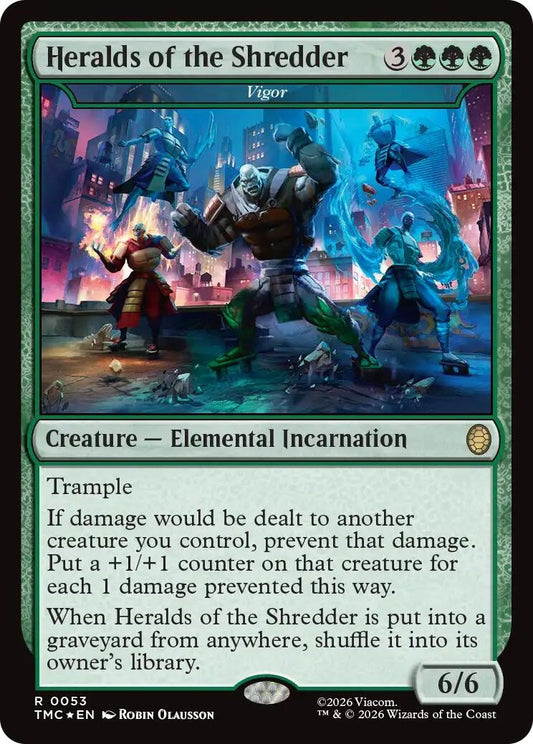 Image for Heralds of the Shredder - Vigor (Surge Foil) (53) (Teenage Mutant Ninja Turtles) - Magic: The Gathering