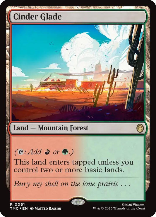 Image for Cinder Glade (Surge Foil) (61) (Teenage Mutant Ninja Turtles) - Magic: The Gathering