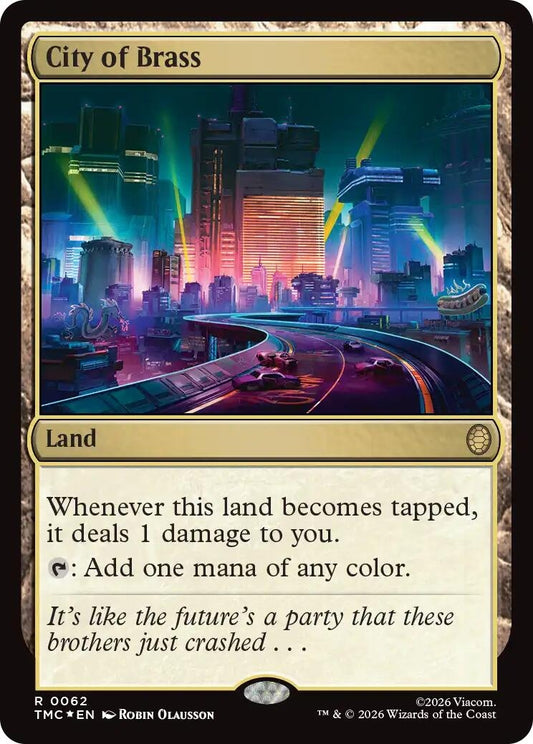 Image for City of Brass (Surge Foil) (62) (Teenage Mutant Ninja Turtles) - Magic: The Gathering
