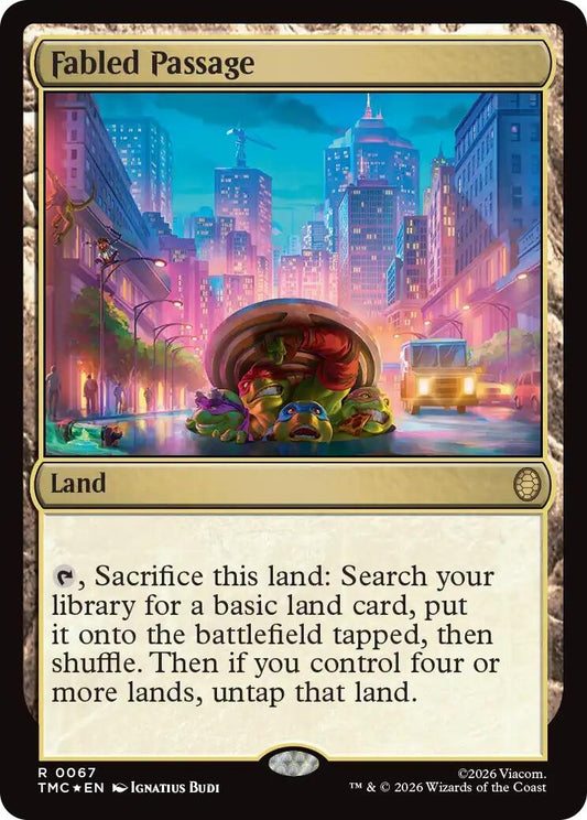Image for Fabled Passage (Surge Foil) (67) (Teenage Mutant Ninja Turtles) - Magic: The Gathering