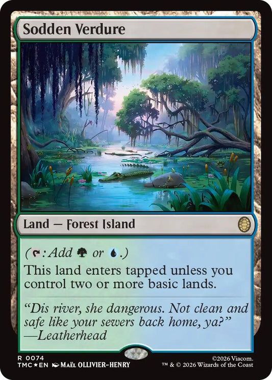 Image for Sodden Verdure (Surge Foil) (74) (Teenage Mutant Ninja Turtles) - Magic: The Gathering