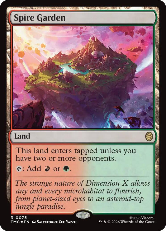 Image for Spire Garden (Surge Foil) (75) (Teenage Mutant Ninja Turtles) - Magic: The Gathering