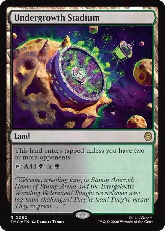 Image for Undergrowth Stadium (Surge Foil) (80) (Teenage Mutant Ninja Turtles) - Magic: The Gathering