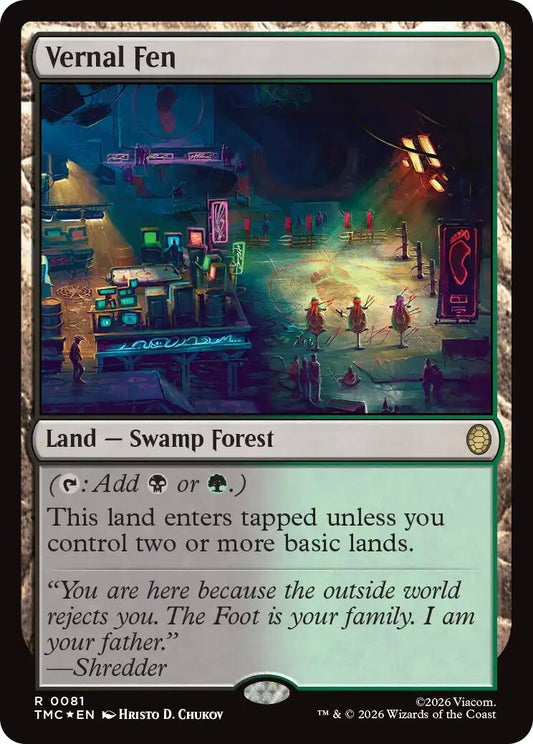 Image for Vernal Fen (Surge Foil) (81) (Teenage Mutant Ninja Turtles) - Magic: The Gathering