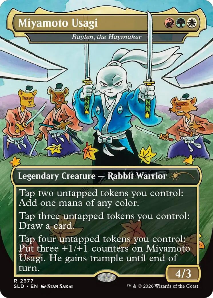 Image for Miyamoto Usagi - Baylen, the Haymaker (2377) (Secret Lair Drop Series) (SLD) - Magic: The Gathering