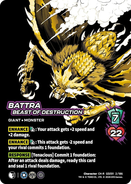 Image for Battra, Beast of Destruction (GDZ01 2/186) (Godzilla: Reign of Kaiju) - UniVersus