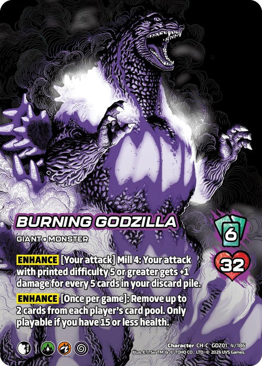Image for Burning Godzilla (GDZ01 4/186) (Godzilla: Reign of Kaiju) - UniVersus