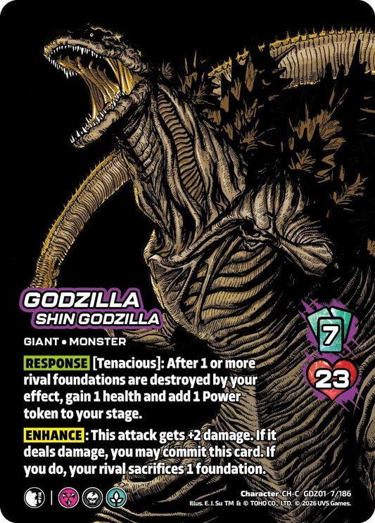 Image for Godzilla, Shin Godzilla (GDZ01 7/186) (Godzilla: Reign of Kaiju) - UniVersus