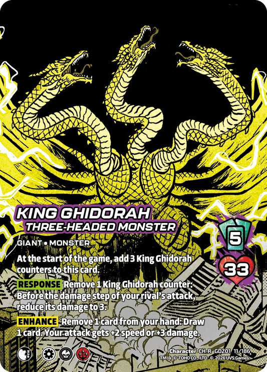 Image for King Ghidorah, Three-Headed Monster (GDZ01 11/186) (Godzilla: Reign of Kaiju) - UniVersus