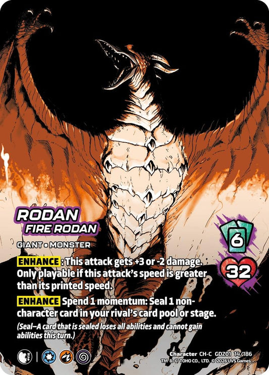 Image for Rodan, Fire Rodan (GDZ01 14/186) (Godzilla: Reign of Kaiju) - UniVersus