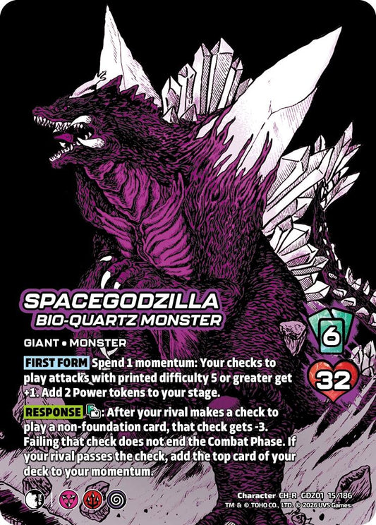 Image for SpaceGodzilla, Bio-Quartz Monster (GDZ01 15/186) (Godzilla: Reign of Kaiju) - UniVersus
