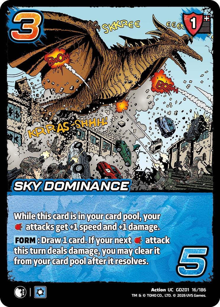 Image for Sky Dominance (GDZ01 16/186) (Godzilla: Reign of Kaiju) - UniVersus
