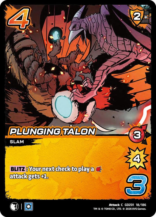 Image for Plunging Talon (GDZ01 18/186) (Godzilla: Reign of Kaiju) - UniVersus