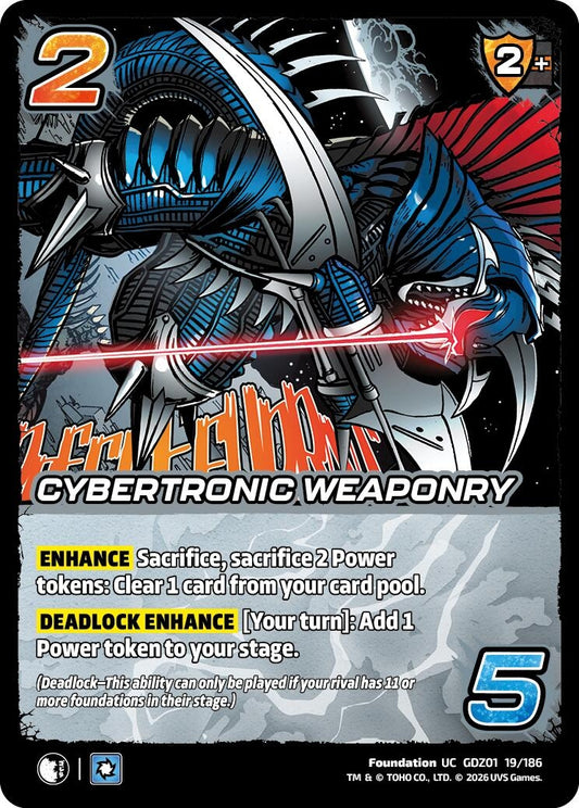 Image for Cybertronic Weaponry (GDZ01 19/186) (Godzilla: Reign of Kaiju) - UniVersus