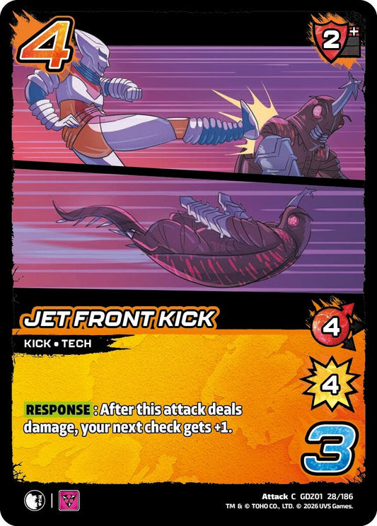 Image for Jet Front Kick (GDZ01 28/186) (Godzilla: Reign of Kaiju) - UniVersus