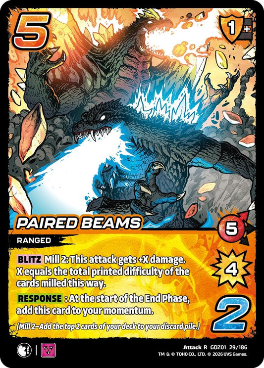 Image for Paired Beams (GDZ01 29/186) (Godzilla: Reign of Kaiju) - UniVersus