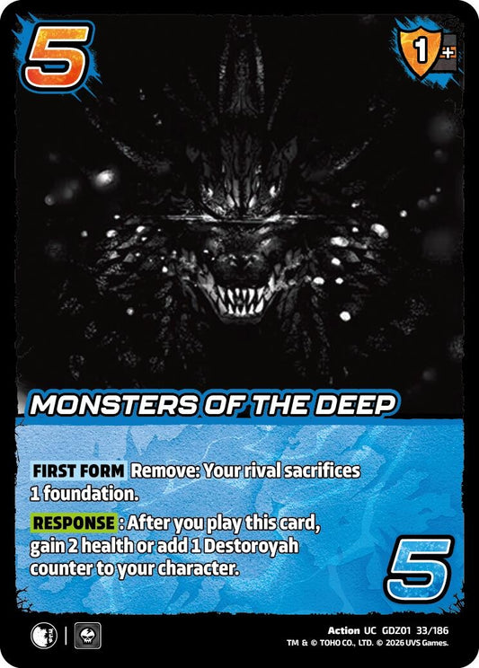 Image for Monsters of the Deep (GDZ01 33/186) (Godzilla: Reign of Kaiju) - UniVersus