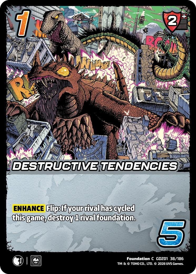 Image for Destructive Tendencies (GDZ01 38/186) (Godzilla: Reign of Kaiju) - UniVersus