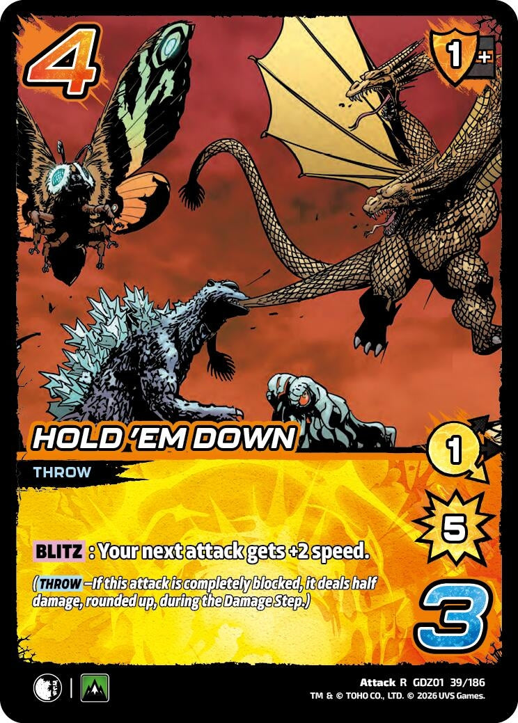 Image for Hold 'Em Down (GDZ01 39/186) (Godzilla: Reign of Kaiju) - UniVersus
