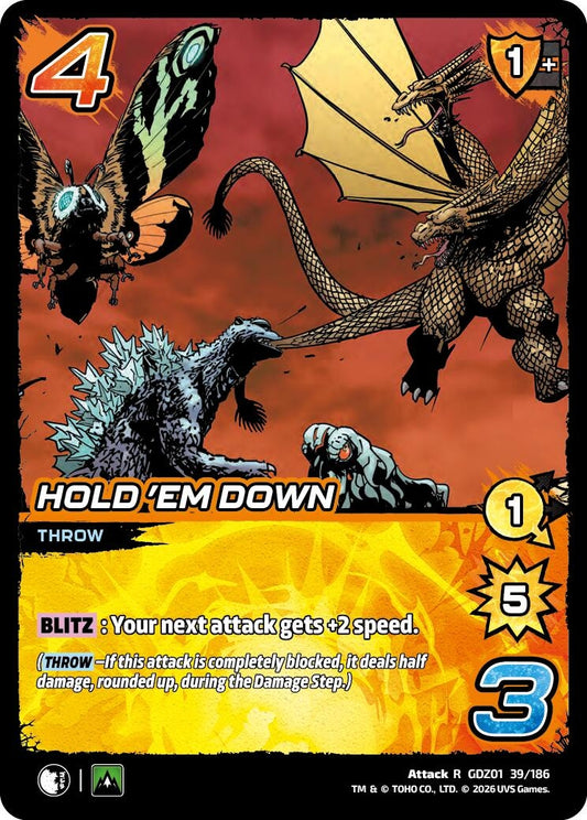 Image for Hold 'Em Down (GDZ01 39/186) (Godzilla: Reign of Kaiju) - UniVersus