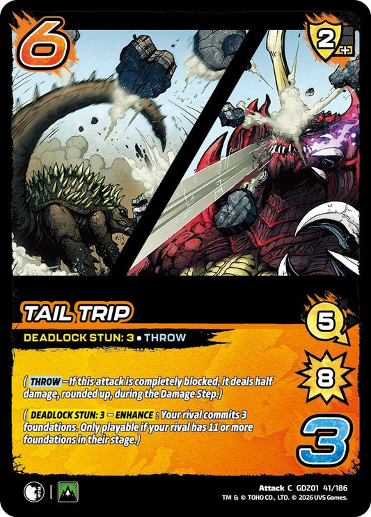 Image for Tail Trip (GDZ01 41/186) (Godzilla: Reign of Kaiju) - UniVersus