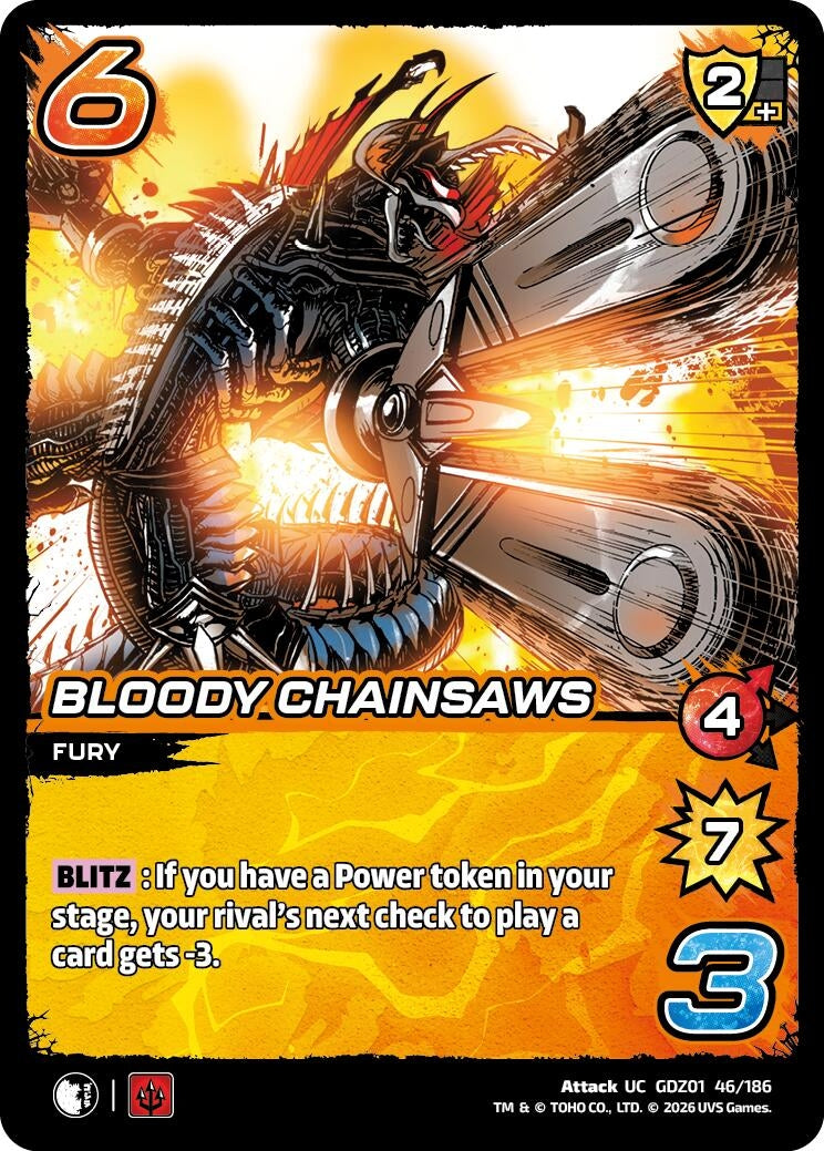 Image for Bloody Chainsaws (GDZ01 46/186) (Godzilla: Reign of Kaiju) - UniVersus