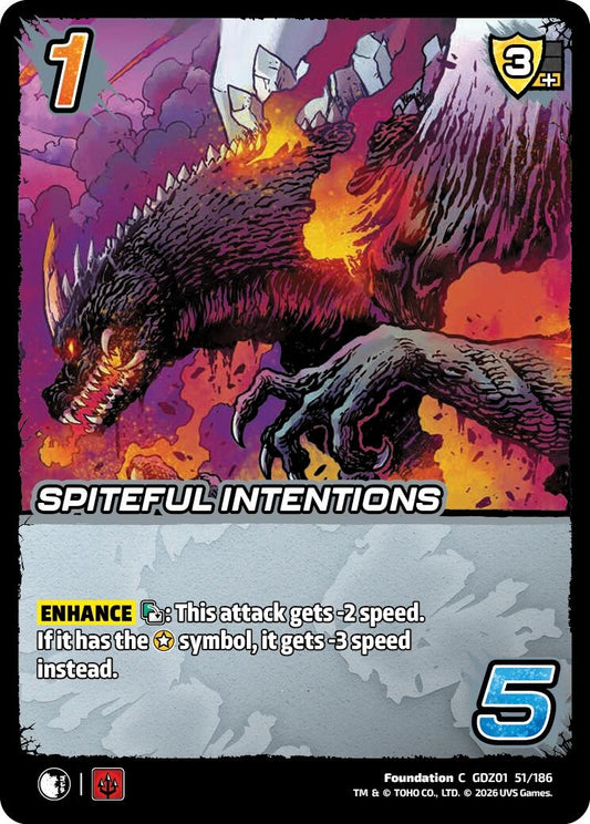 Image for Spiteful Intentions (GDZ01 51/186) (Godzilla: Reign of Kaiju) - UniVersus